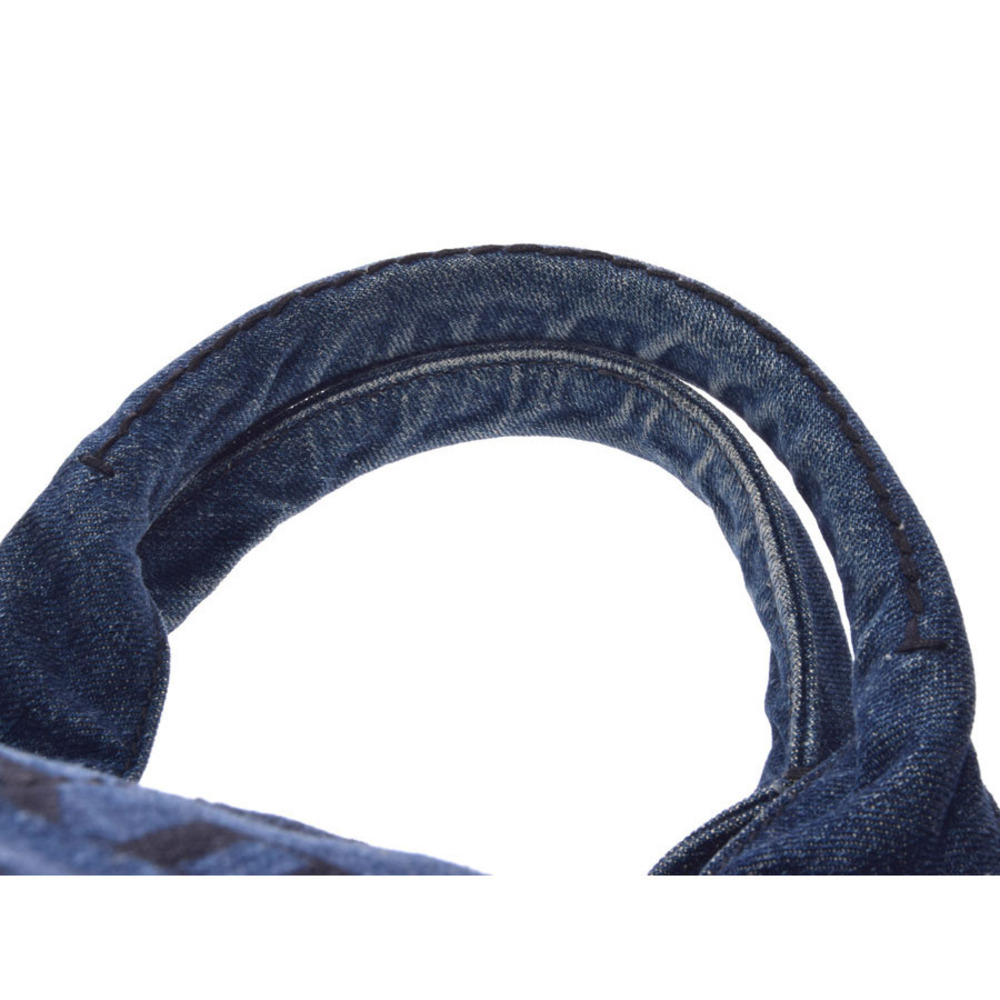 Prada Strap Tote Canapa Blue Denim - Picture 4 of 11